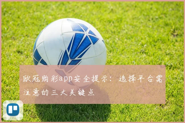 欧冠购彩app安全提示：选择平台需注意的三大关键点